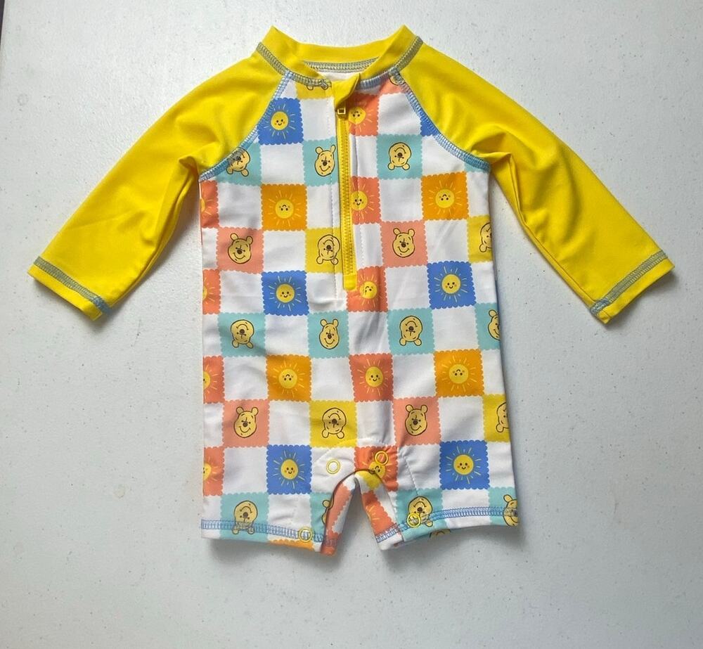 Disney Winnie the Pooh One Piece Romper Swimsuit Infant Size 3-6 Months NWT